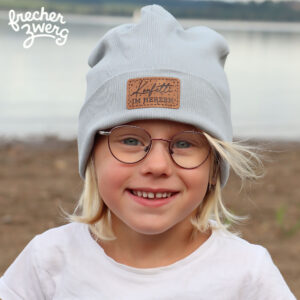 Hipster Beanie Blau | "Konfetti im Herzen"